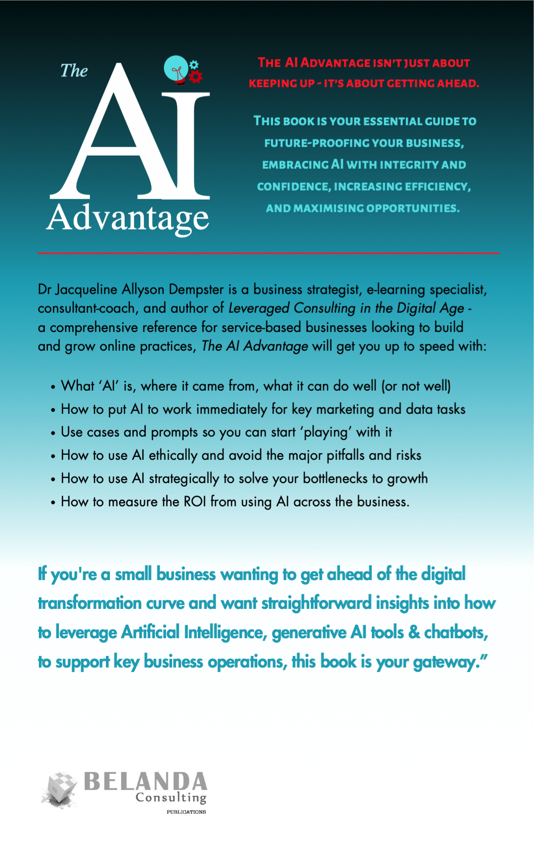 Jay Allyson new book The AI Advantage - back cover