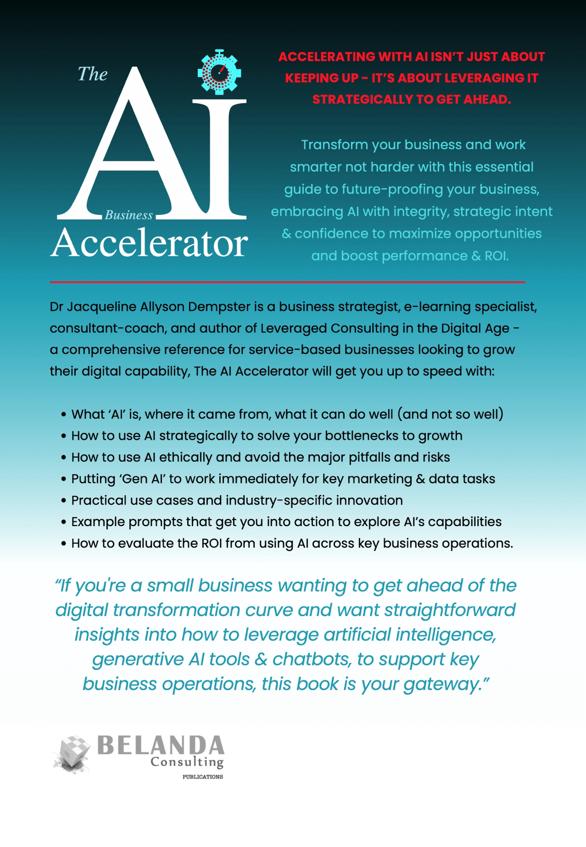 Jay Allyson new book The AI Business Accelerator - back cover